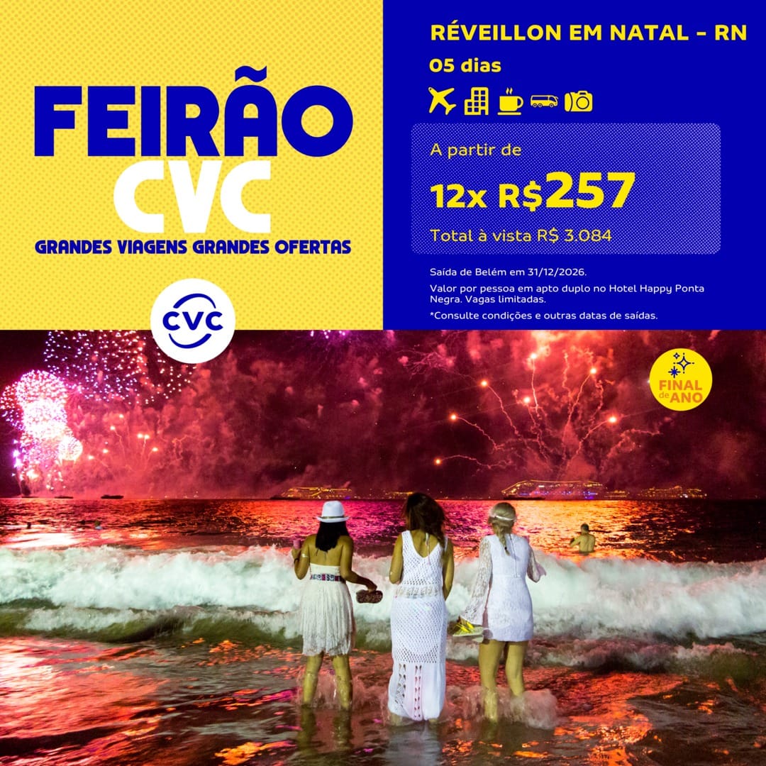 Pacote de Réveillon em Natal com 5 dias