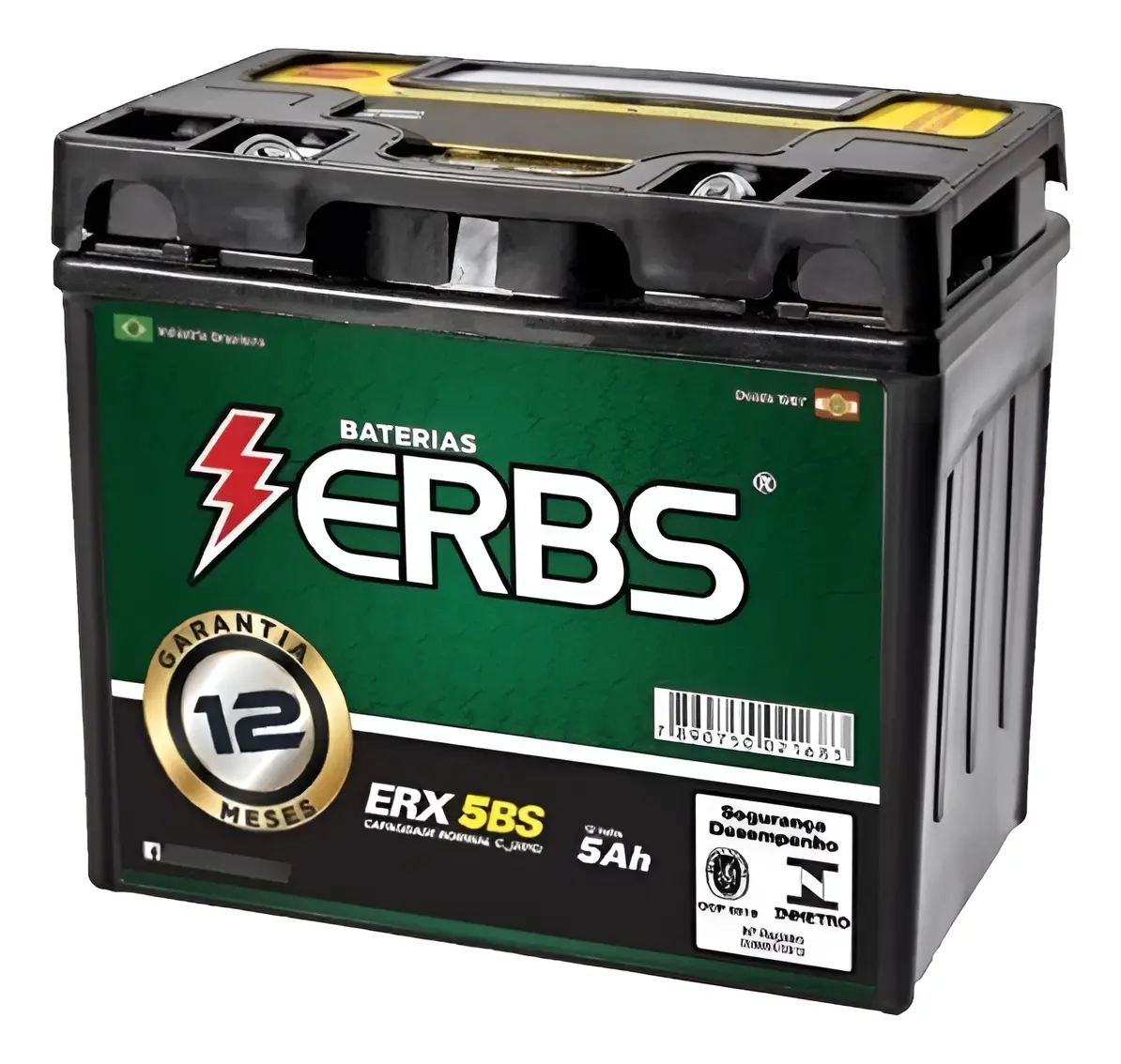 Bateria Moto Erbs 5AH Cg Titan Fan Biz Bros Xre 125 150 160