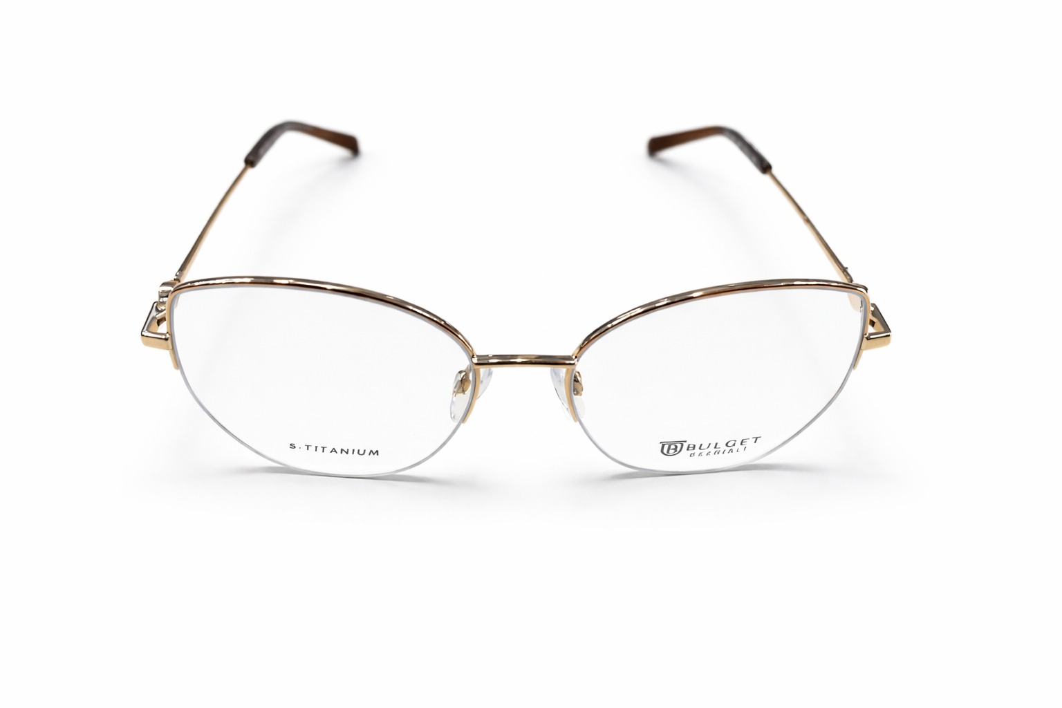 Óculos Feminino Bulget B‑Titanium Rose Gold – Armação Leve, Elegante e Resistente