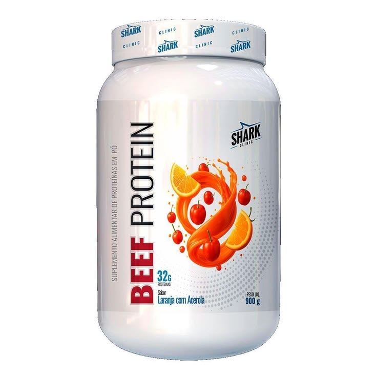WHEY BEEF PROTEIN - SABOR LARANJA C/ ACEROLA - 900G
