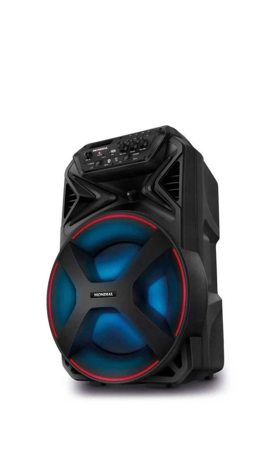 Caixa Amplificada Mondial 250W Bluetooth Recarregável CM-250