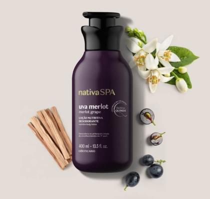 Loção Hidratante Corporal Nativa SPA Uva Merlot O Boticário 400ml
