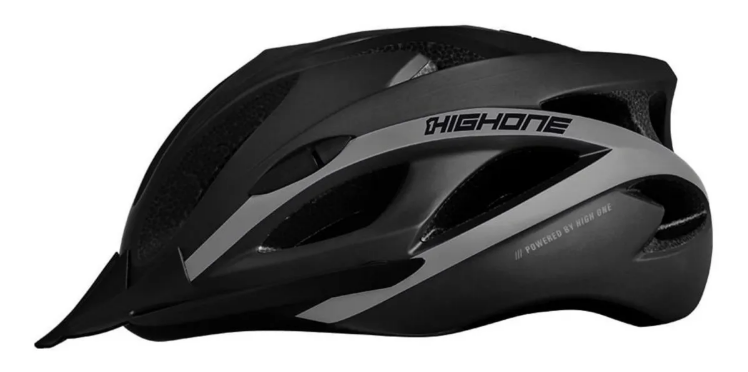 Capacete Mtb Ciclismo High One Win Preto/Cinza