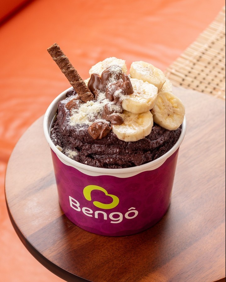 Açaí cremoso de banana pote de 300ml