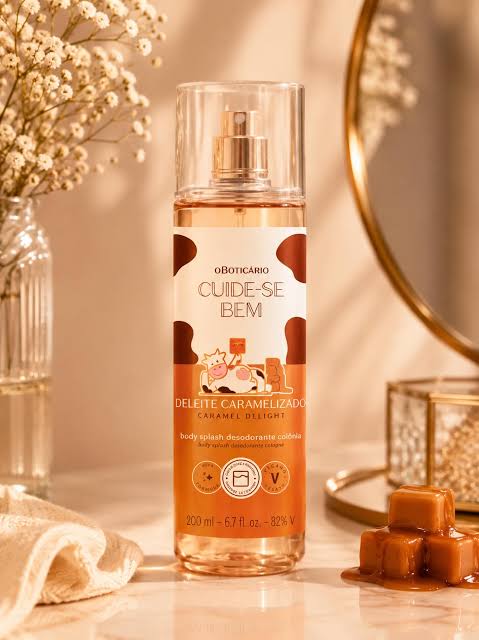 Body Splash O Boticário Cuide-se Bem Deleite Caramelizado 200ml