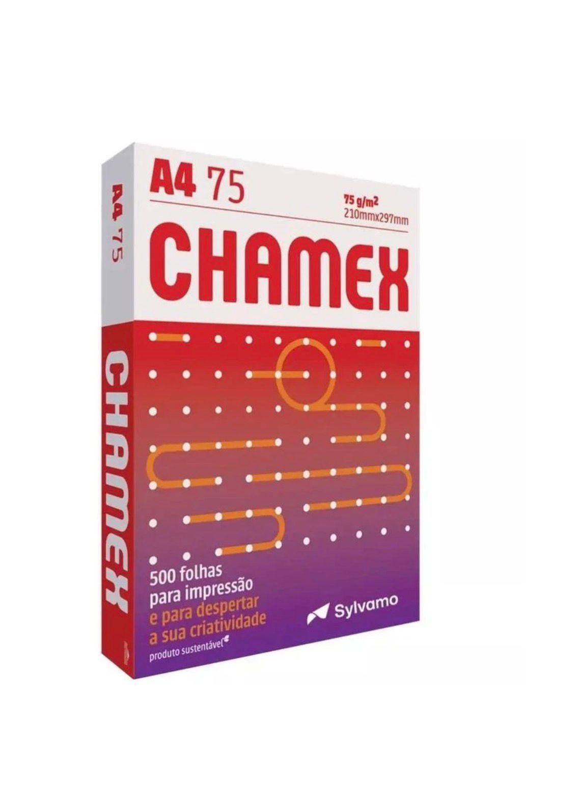 Papel Sulfite A4 Chamex 75g - Resma com 500 Folhas