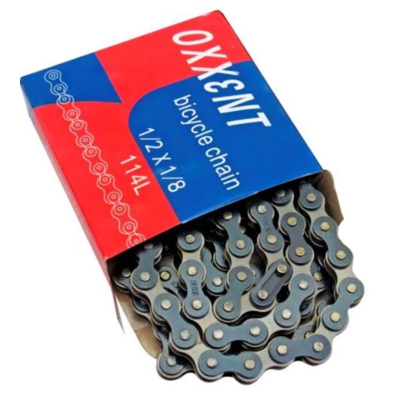 Corrente De Bicicleta Oxxent 1/2x1/8 114 Elos De X Para Coroa Única