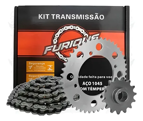 KIT TRANSMISSÃO BROS160/XRE190 FURIOUS