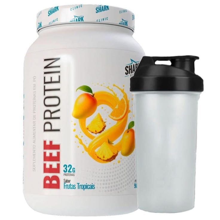 SHARK WHEY BEEF PROT. FRUTAS TROP. 900G