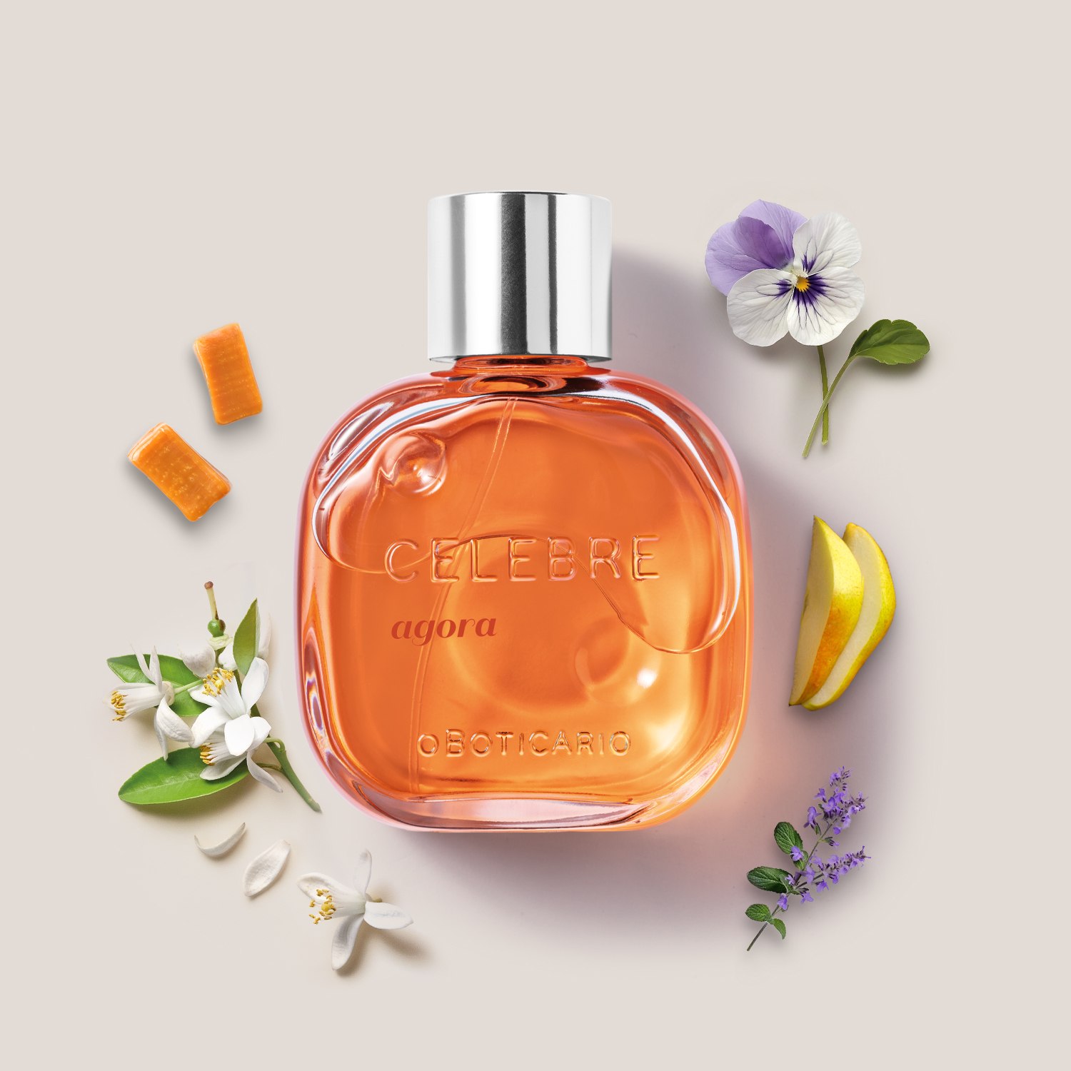 Deo Colônia Celebre Agora Feminino O Boticário Floral Frutal 100ml