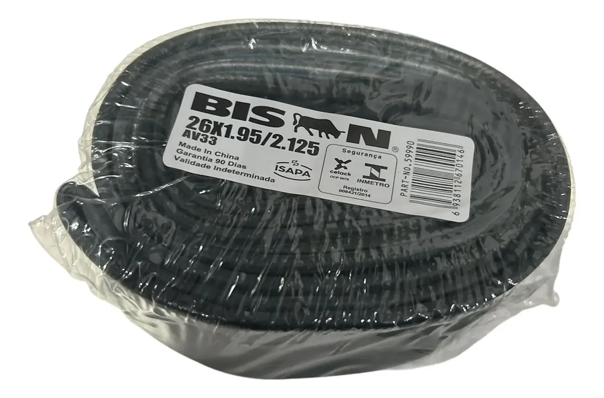 Câmara Ar Bicicleta Bison Aro 26 Monark Bico Grosso