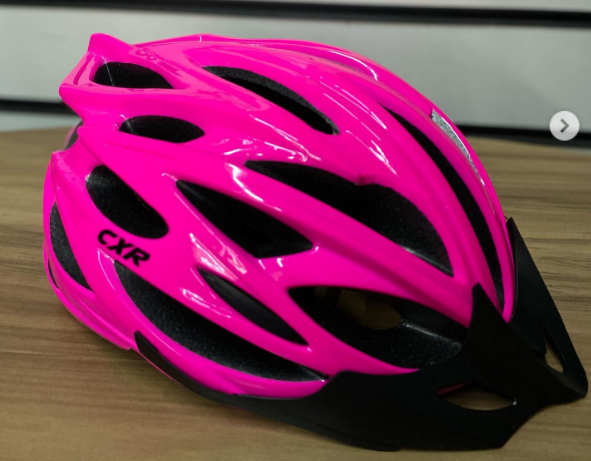 Capacete Ciclismo Bicicleta Bike C/ Pisca CXR Rosa