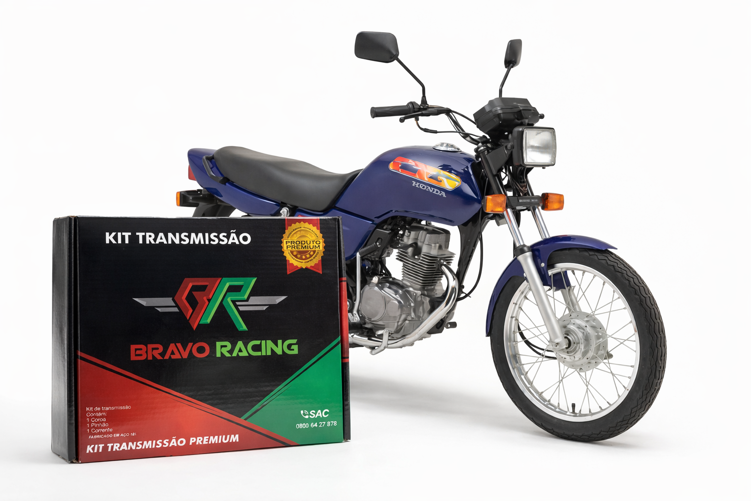 Kit Relação Transmissão CG Titan 1995-1999
