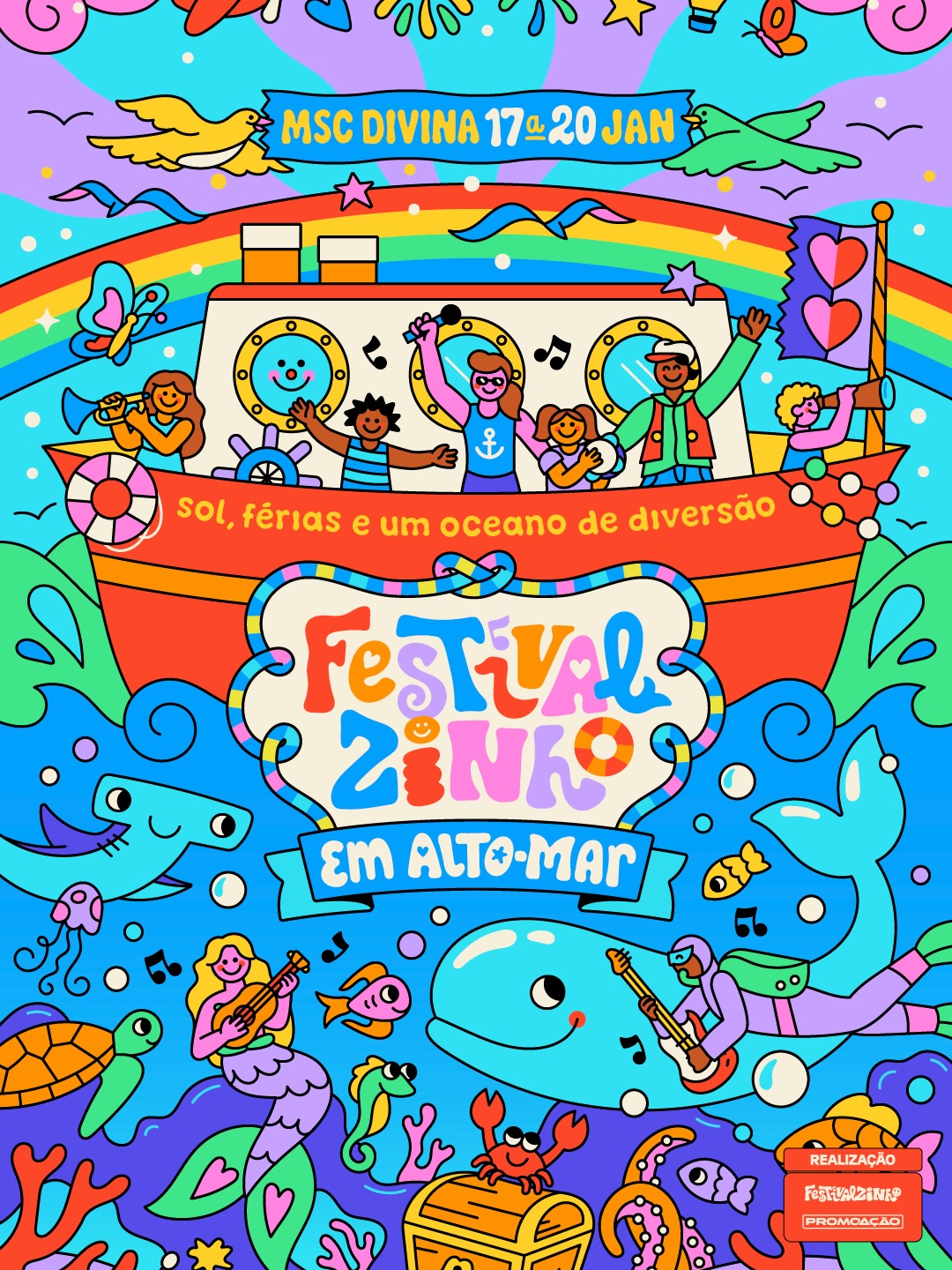 Festivalzinho em alto mar 🚢🎼