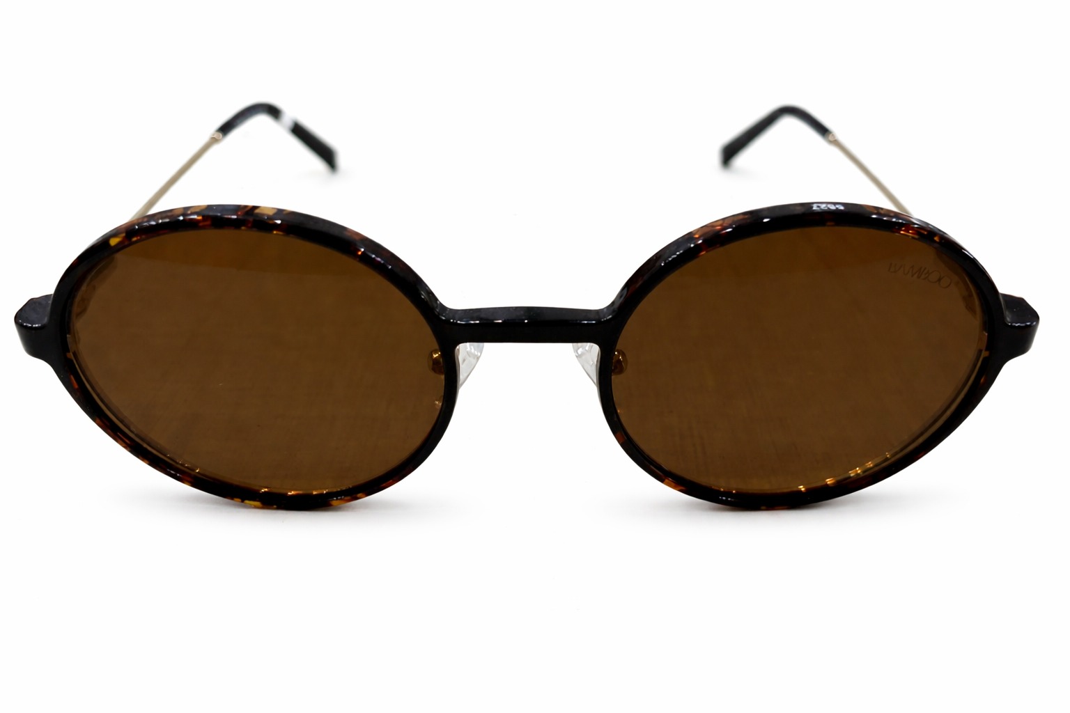 Óculos Clip-On Bamboo 3 em 1 – Armação Redonda + Lentes Solar Marrom e Amarela Magnéticas