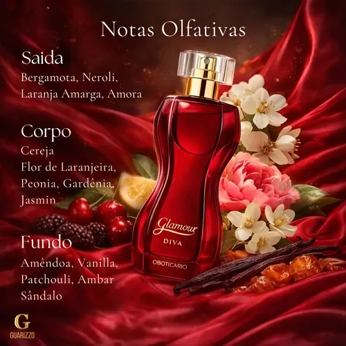 Desodorante Colônia Glamour Diva O Boticário 75ml